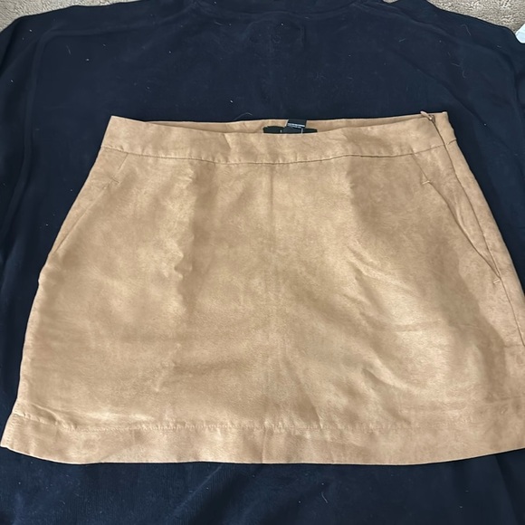 Tan Suede Skort - Picture 1 of 4